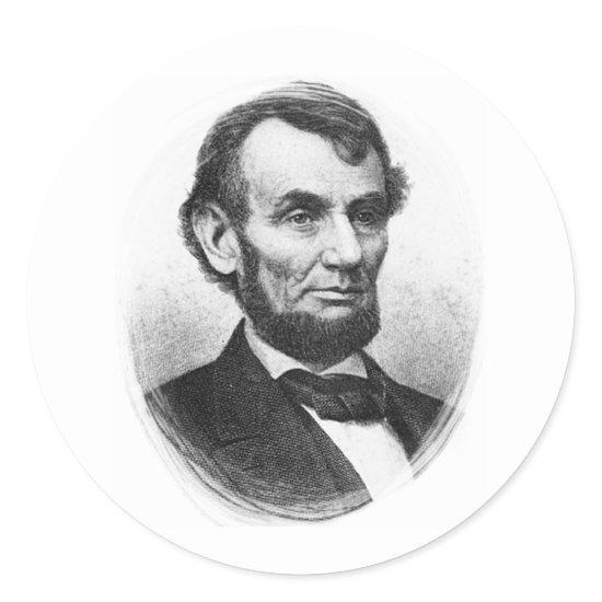 Abraham Lincoln Classic Round Sticker