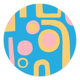 Abstract 170914v2 classic round sticker