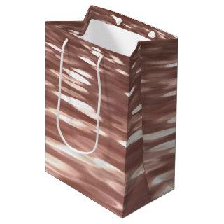 Abstract #3: Copper Rose Gold shimmer Medium Gift Bag