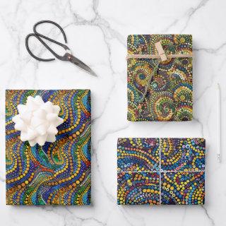 Abstract Acrylic Dot Painting by Aboriginal Artist  Sheets