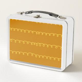 Abstract Art: Modern Wrapping Design Metal Lunch Box