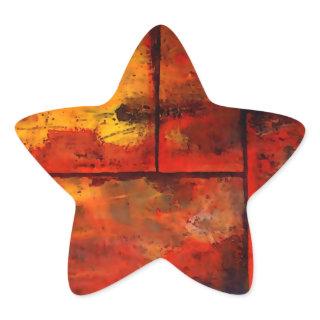 Abstract Art Star Sticker