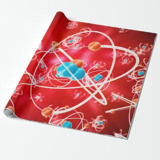 Abstract atom background, Chemistry model of molec
