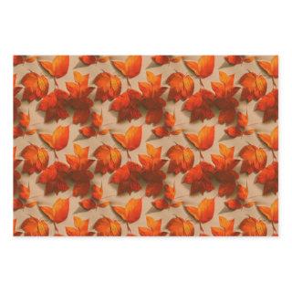 Abstract Autumn Leaves Pattern  Sheets