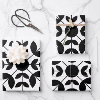 Abstract Black and White Mandala Floral Pattern  Sheets