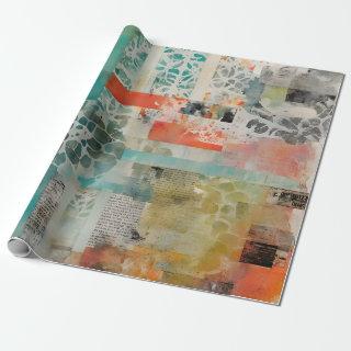 Abstract Collage Mixed Media Abstract