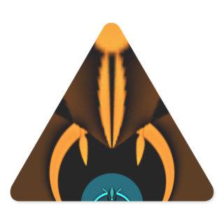 Abstract Color Contrast Art Print Triangle Sticker