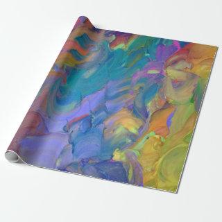 Abstract Colorful Art made of cake frosting