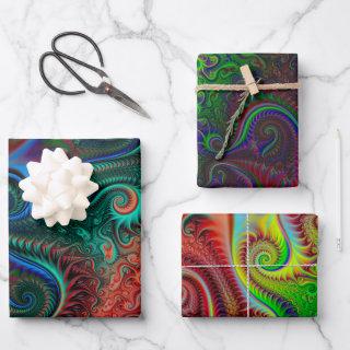 Abstract Colorful Spiral Pattern   Sheets