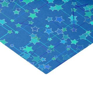 Abstract Constellation of Stars, Cobalt Blue Tissue Paper