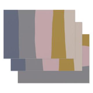Abstract Earthy Stripes Modern Aesthetic Soft   Sheets