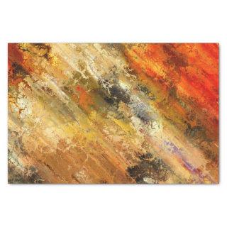 abstract fire and gold tissue paper
