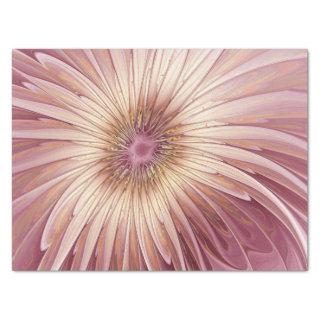 Abstract Flower Fractal Art & Shades of Burgundy Tissue Paper