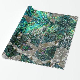 Abstract Geometric Abalone and Mother of pearl