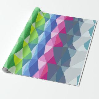 Abstract Geometric Rainbow Prism Shapes Pattern