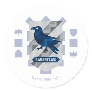 Abstract Geometric RAVENCLAW™ Crest Classic Round Sticker