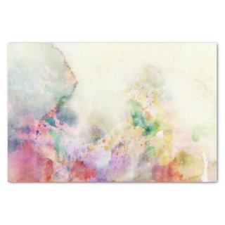 Abstract grunge texture with watercolor paint tissue paper