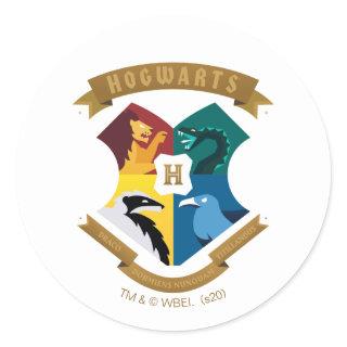 Abstract HOGWARTS™ Crest Classic Round Sticker