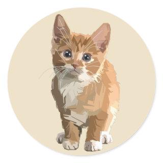 abstract kitten stickers