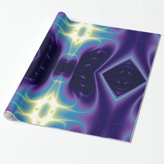 ABSTRACT LIGHT WAVES AND SWIRLS,blue,purple,yellow