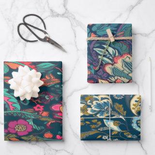 Abstract Lily Flowers Pattern  Sheets