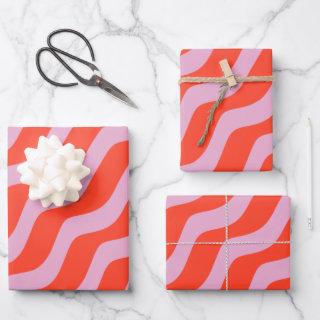 Abstract Lines Retro Pink Vintage Zebra Stripes  Sheets