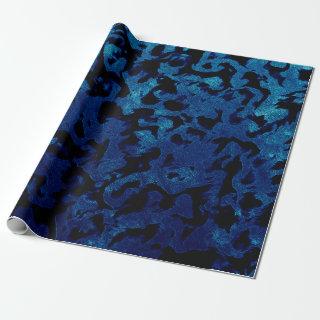 Abstract Magic - Navy Blue Grunge Black