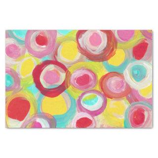 Abstract Modern Art Circle Painting Party Tissue Paper