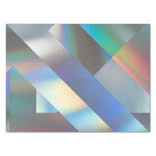 Abstract Modern Geometrical Pastel Holographic Tissue Paper
