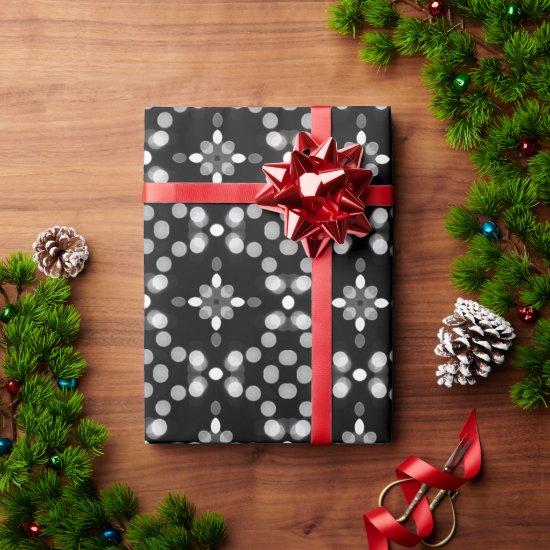 Abstract Monochrome Bokeh Dots Pattern