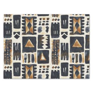 Abstract Mud Cloth Pattern Tissue Paper