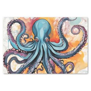Abstract Octopus Colorful Tissue Paper