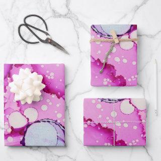 Abstract Pink Blue Purple  Sheets