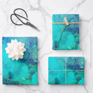 Abstract Purple Blue Alcohol Ink Abstract  Sheets