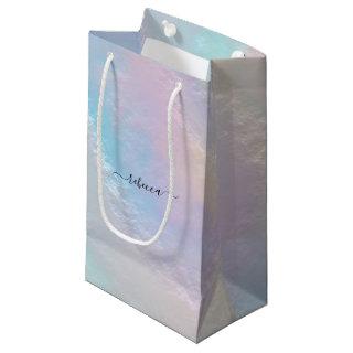 Abstract Rainbow Texture Small Gift Bag