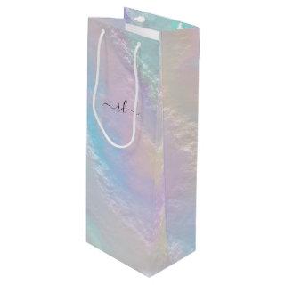 Abstract Rainbow Texture Wine Gift Bag