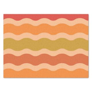 Abstract retro 70s groovy funky waves   tissue paper