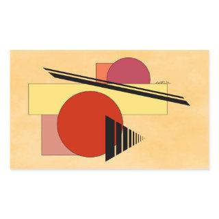 Abstract Shapes Rectangular Sticker