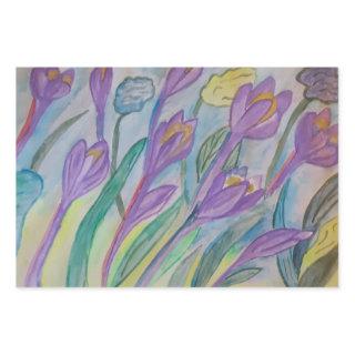 Abstract Spring Crocus  Sheets