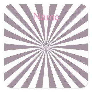 Abstract Starburst Thunder_Cove Square Sticker