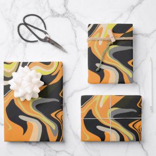Abstract Swirling Pattern in Earthy Tones  Sheets