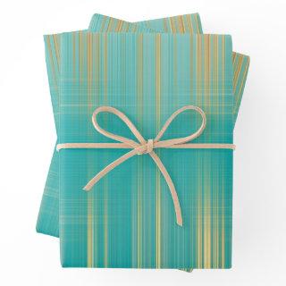 Abstract Teal and Gold   Sheets