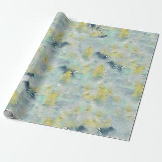 Abstract Watercolor Pine Tree Forest
