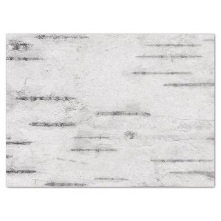 Abstract White Birch Tree Bark Decoupage Tissue Paper