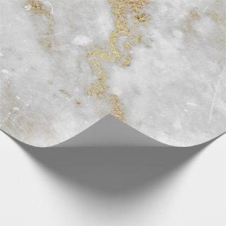 Abstract White Gold Gray Carrara Marble Stone VIP