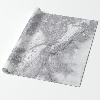 Abstract White Silver Gray Carrara Marble Stone