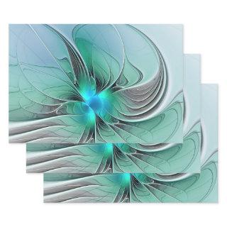 Abstract With Blue, Modern Fractal Art  Sheets