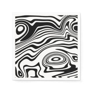 Abstract Wrapped Waves Napkins - Choose Color