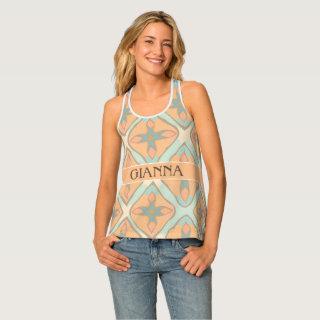 Abyssinian Pastel Colorful Personalized Pattern Tank Top