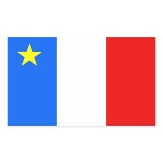 Acadia Flag Rectangular Sticker